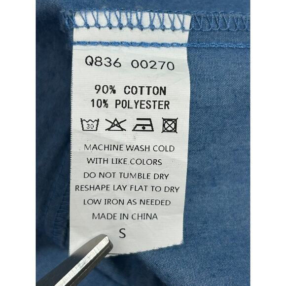 J J's Fairyland Dress Size Small Chambray Embroidered Tassle Tie Prairie Cottage - Picture 7 of 10